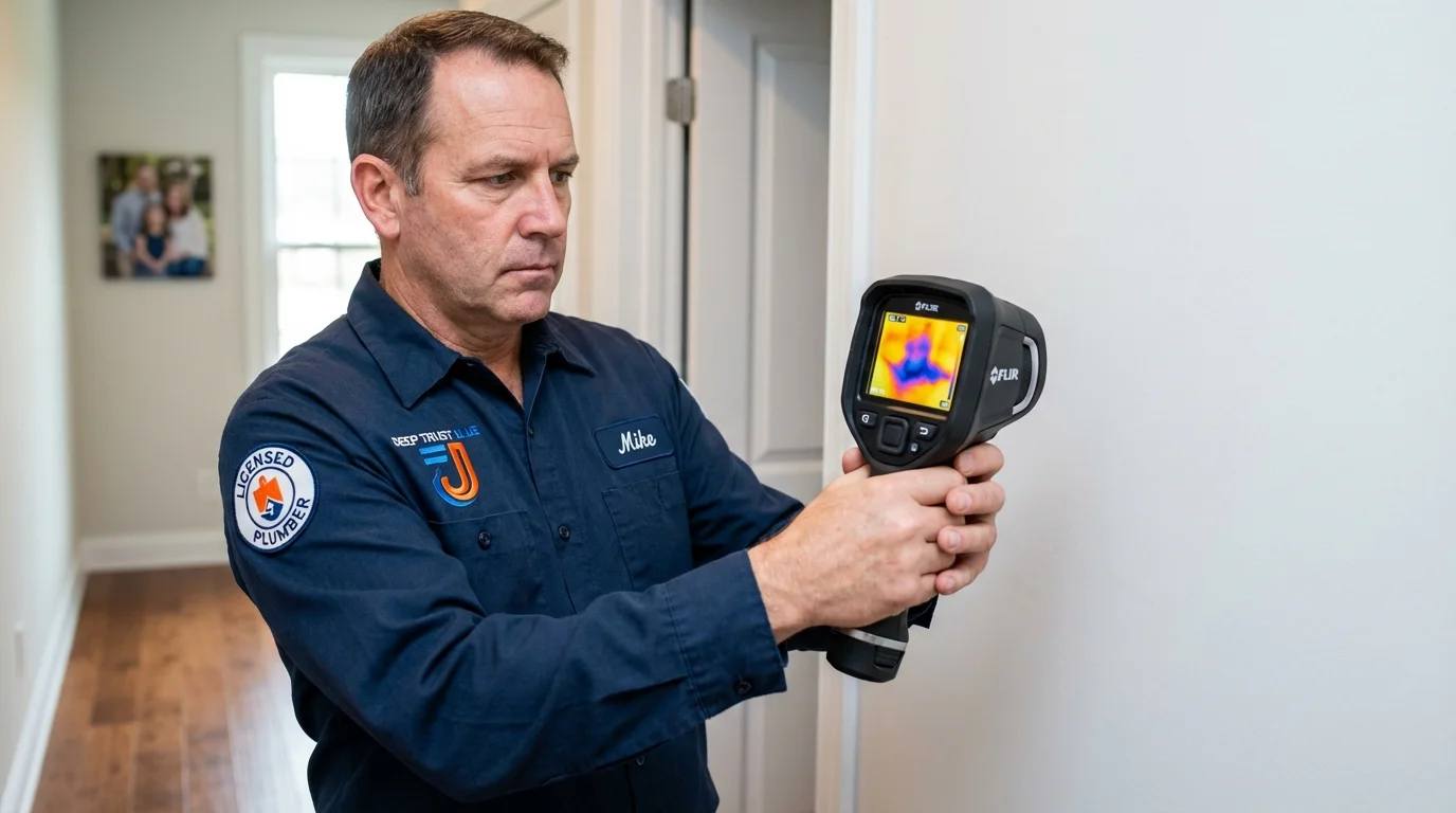 Thermal imaging leak detection by Johns Plumbing LLC in Dennis